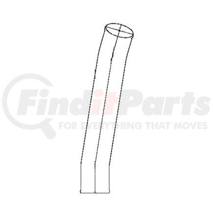 Freightliner 01-24978-000 Intercooler Pipe - Left Side, Aluminized Steel