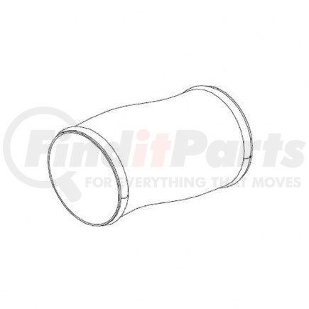 Freightliner 01-29664-000 Intercooler Pipe - Right Side, Aluminized Steel