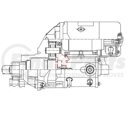 Freightliner 01-27284-000 Starter Motor - Clockwise, 12V VDC