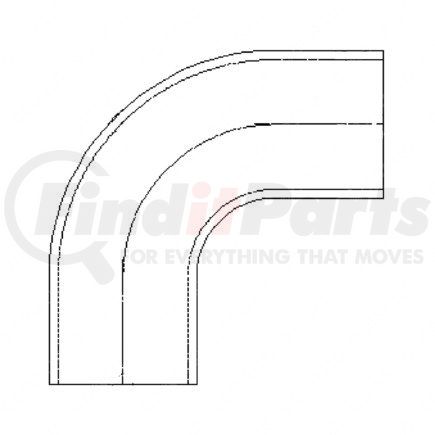 Freightliner 01-29342-000 Radiator Coolant Hose - Charge Air Cooler, Right Hand, 90 Deg, Elbow