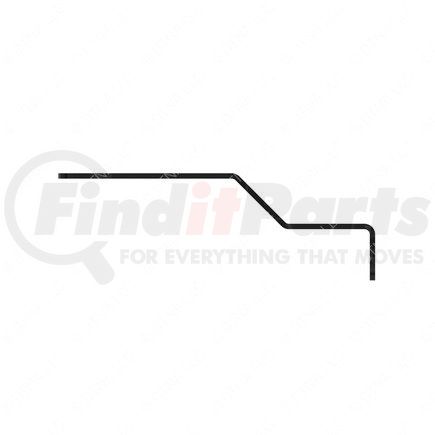 Freightliner 01-33604-000 Intercooler Pipe Bracket - Steel, Black, 4.76 mm THK