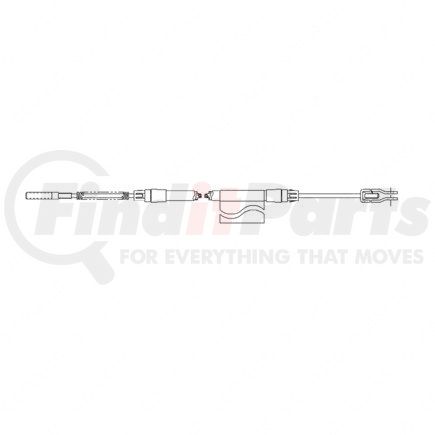 Freightliner 12-20828-000 Parking Brake Cable - 131.55 in Length