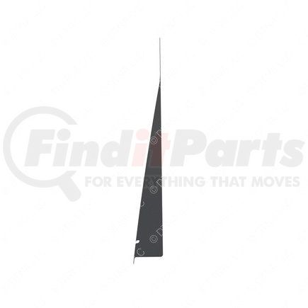 Freightliner 17-12587-001 Hood Panel Brace - Glass Fiber/Polyester, 1098.62 mm x 177.08 mm, 4.83 mm THK