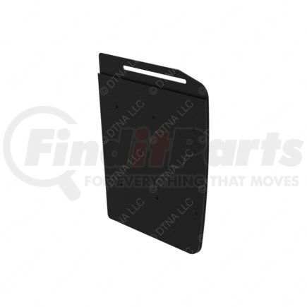 Freightliner 17-12983-000 Mud Flap - Symplastic, Black, 652.9 mm x 562.8 mm