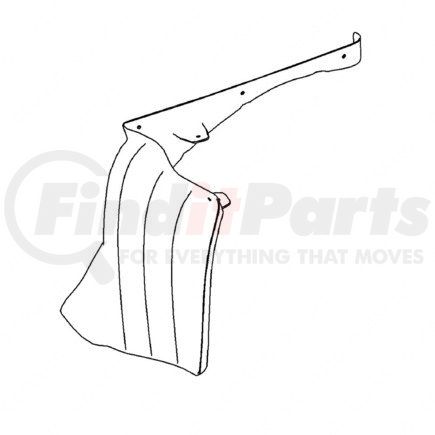 Freightliner 17-14544-000 Fender Panel - Left Side, Polyethylene, 746.04 mm x 501.17 mm