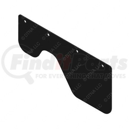 Freightliner 17-14822-002 Mud Guard - RH or LH, Non-Reinforced Rubber, 420 mm x 195.1 mm, 3.2 mm THK