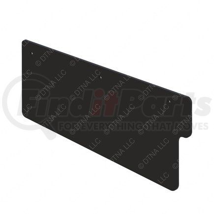 Freightliner 17-18032-003 Mud Guard - Glass Fiber Reinforced With Rubber, 476.9 mm x 233.6 mm, 4.7 mm THK