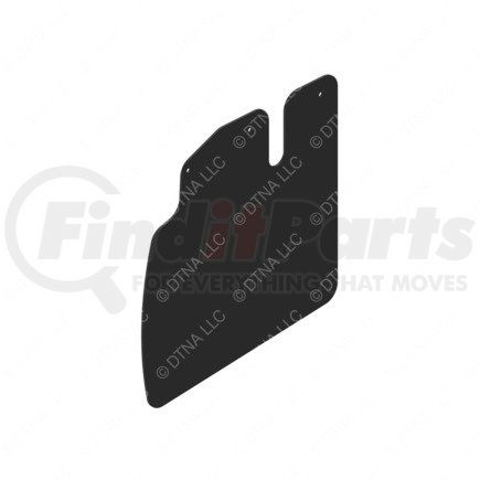 Freightliner 17-21045-004 Bumper Splash Shield - Right Side, Rubber, 363.91 mm x 379.49 mm, 3.18 mm THK