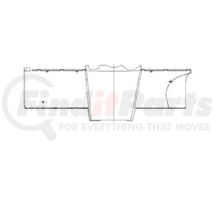 FREIGHTLINER 18-26874-011 - dashboard cover - abs, 0.07 in. thk | cover - under dash, section a, conventional, with hand valve