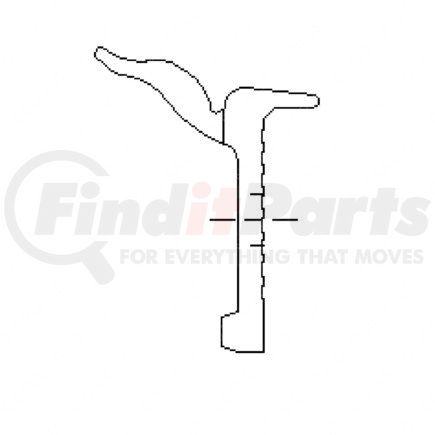 Freightliner 18-27780-000 Door Wiper Blade - Left Side, Rubber, Black, 20.63 in. x 0.76 in.