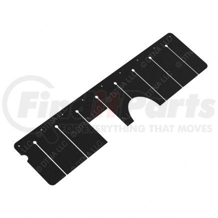 Freightliner 17-19771-001 Mud Flap - Rubber, 1287.5 mm x 325 mm, 3.2 mm THK