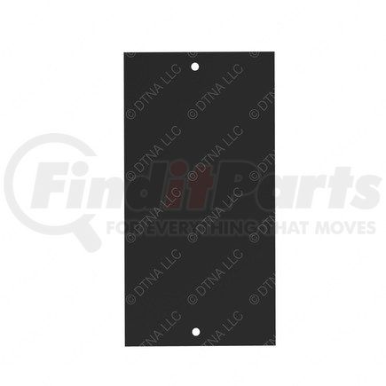 Freightliner 18-38253-000 Dashboard Panel - Aluminum, Black, 235 mm x 120.8 mm, 2.54 mm THK