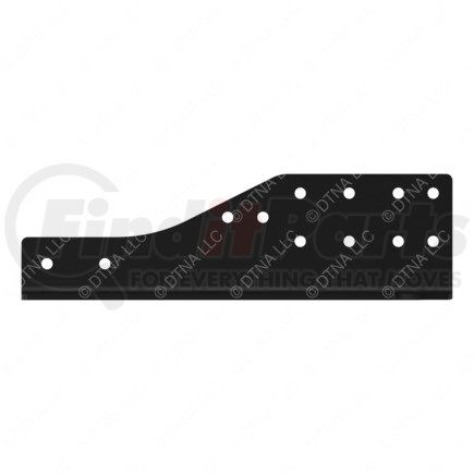 Freightliner 21-28664-000 Trailer Tow Hitch Mounting Bracket - Right Side, Steel, Black, 0.38 in. THK