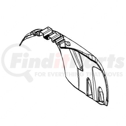 FREIGHTLINER 22-46858-005 - mud flap - right side, polyethylene | panel mudflap front right hand c12