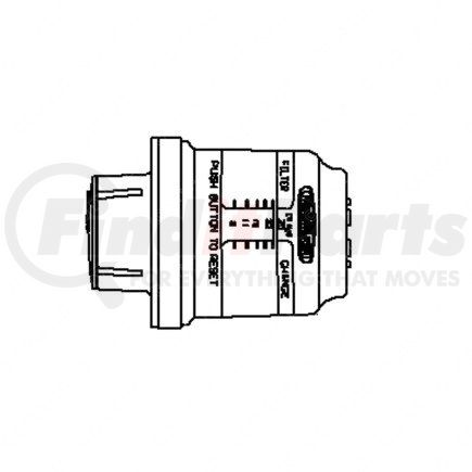 Freightliner 22-49213-000 Air Cleaner Air Restriction Indicator - 3/8-24 UNF-2B in. Thread Size