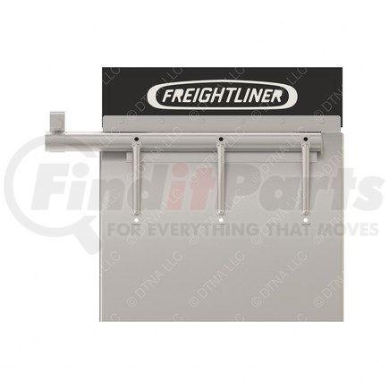 Freightliner 22-45686-001 Truck Quarter Fender - Right Side, Stainless Steel, 757 mm x 200.16 mm, 1.52 mm THK