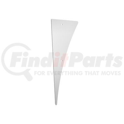 Freightliner 22-52647-001 Hood Panel - Stainless Steel, 18.07 in. x 8 in., 0.05 in. THK