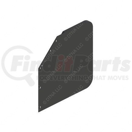 Freightliner 22-61643-422 Mud Flap - Right Side, Rubber, 762 mm x 609.6 mm, 4.8 mm THK