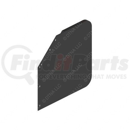 Freightliner 22-61643-452 Mud Flap - Left Side, Rubber, 762 mm x 609.6 mm, 4.8 mm THK