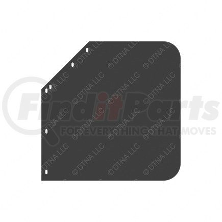 Freightliner 22-61643-462 Mud Flap - Right Side, Rubber, 762 mm x 609.6 mm, 4.8 mm THK
