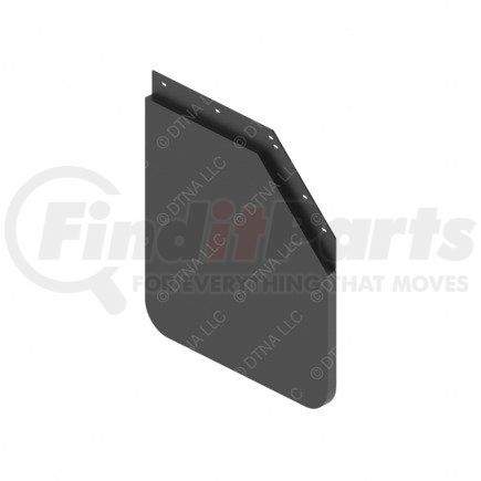 FREIGHTLINER 22-61645-221 - mud flap - right side, symplastic, 609.6 mm x 609.6 mm, 4.8 mm thk | mud flap -24 in, mitered 1, black, symplastic, right hand