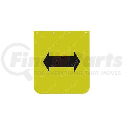 Freightliner 22-61643-523 Mud Flap - Right Side, 685.8 mm x 609.6 mm, 4.8 mm THK