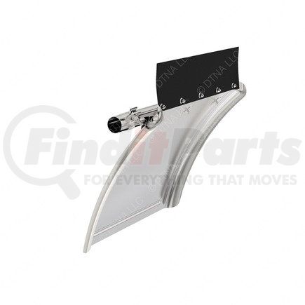 Freightliner 22-73944-011 Truck Quarter Fender - Right Side, Stainless Steel, 749.3 mm x 298.34 mm