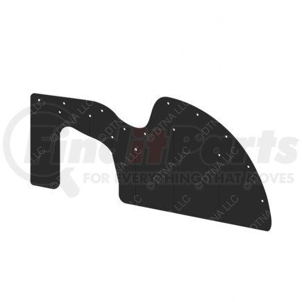 Freightliner 22-74088-000 Quarter Panel Splash Shield - Left Side, Glass Fiber Reinforced With Rubber, 849 mm x 372 mm