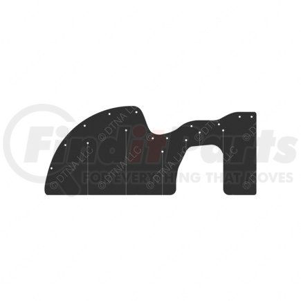 Freightliner 22-74088-001 Quarter Panel Splash Shield - Right Side, Glass Fiber Reinforced With Rubber, 885.2 mm x 372 mm