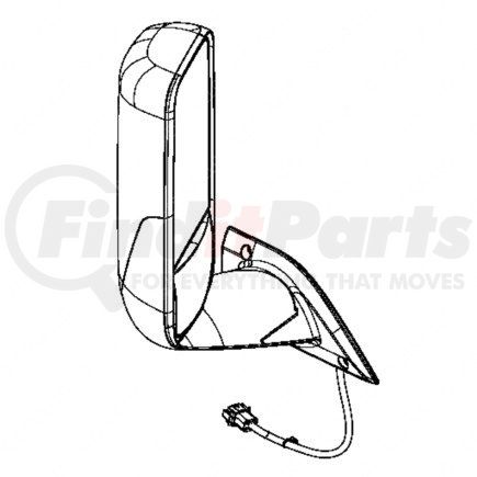 Freightliner 22-76858-503 Door Mirror Cover - Right Side