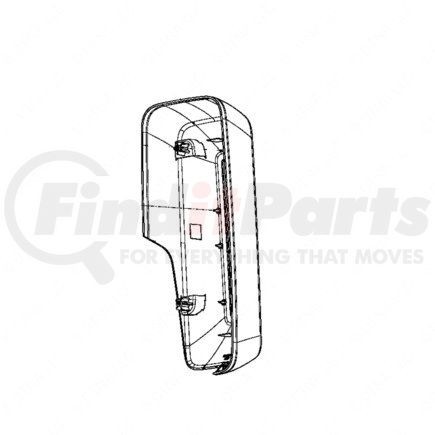 Freightliner 22-75513-500 Door Mirror Cover - Left Side, Plastic