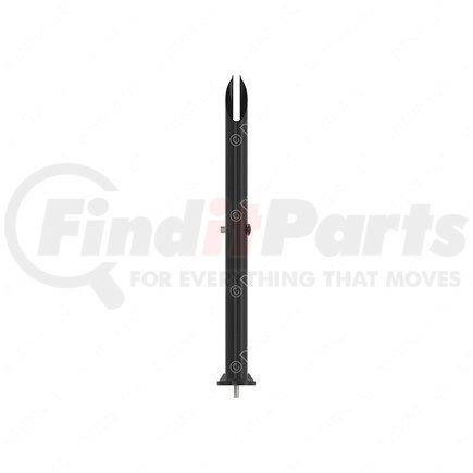 FREIGHTLINER 22-75804-000 - mud flap hanger bracket - steel, black, 0.06 in. thk | bracket - mud flap, painted, 26 deg