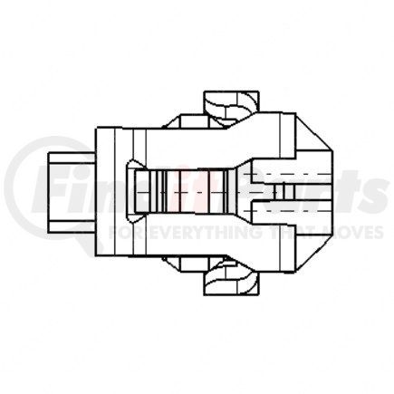 Freightliner 23-13144-309 Multi-Purpose Wiring Terminal - Inline, Female, Black, Plug, 3 Cavity Count