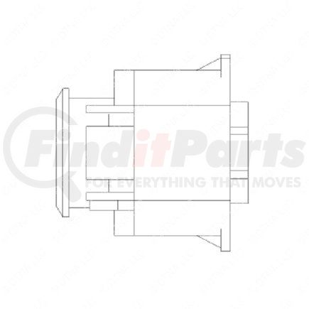 Freightliner 23-13147-300 Multi-Purpose Wiring Terminal - ECU/Device, Female, Black, Plug, 3 Cavity Count