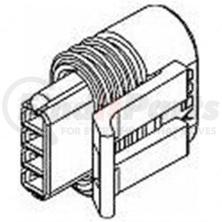 Freightliner 23-13142-415 Multi-Purpose Wiring Terminal - ECU/Device, Female, Gray, Plug, 4 Cavity Count