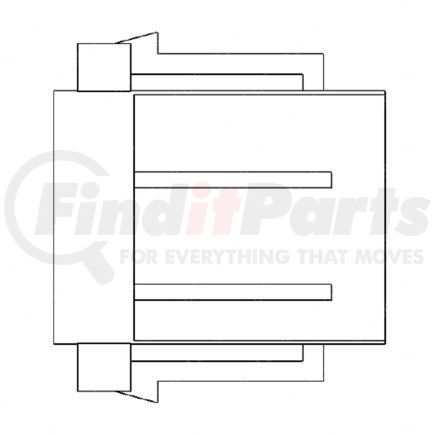 Freightliner 23-13148-802 Multi-Purpose Wiring Terminal - Inline, Gray, Plug, 8 Cavity Count