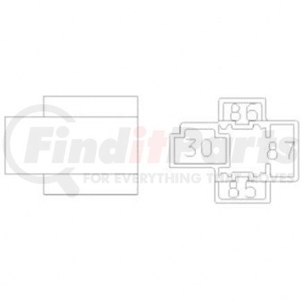 Freightliner 23-13151-405 Multi-Purpose Wiring Terminal - HARNESS COMPONENT, Male, Black, 4 Cavity Count