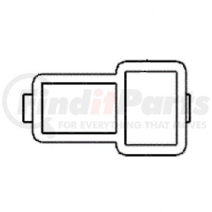 Freightliner 23-13151-214 Multi-Purpose Wiring Terminal - ECU/Device, Female, Natural, Plug, 2 Cavity Count