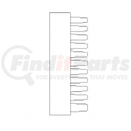 Freightliner 23-13154-304 Multi-Purpose Wiring Terminal - Female, Black, 22 Cavity Count