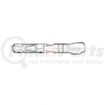 Freightliner 23-13208-081 Multi-Purpose Wiring Terminal - Female, Gold