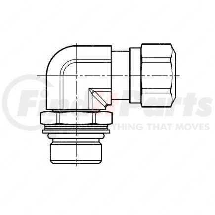 Freightliner 23-13499-002 Fuel Line Fitting - Brass/Steel