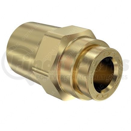 Freightliner 23-14392-001 Pipe Fitting - Connector, Straight, Push-to-Connect, 0.25 Male PT to 0.25 NT