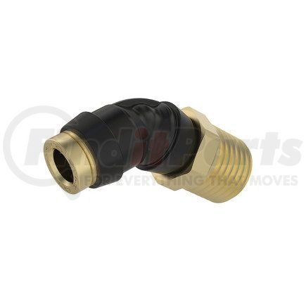 Freightliner 23-14395-003 Air Brake Air Line Fitting - Glass Fiber Reinforced with Nylon, Elbow, 45 deg, Push-to-Connect, 0.25 MPT to 0.38 NT