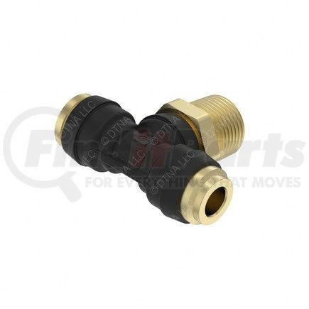 Freightliner 23-14397-009 Pipe Fitting - Tee, Pipe, Brass, Push-to-Connect, 0.50 Male PT, 0.50 NT, 0.50 NT