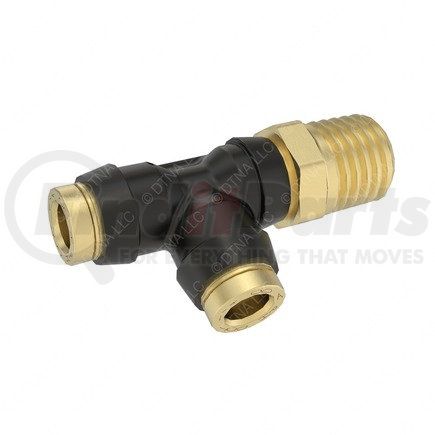 Freightliner 23-14402-002 Pipe Fitting - Tee, Run, Push-to-Connect, 0.25 Male PT, 0.25 NT, 0.25 NT