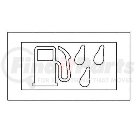 Freightliner 24-01840-002 Miscellaneous Label - Legend, Water In Fuel