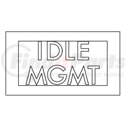 Freightliner 24-01840-055 Miscellaneous Label - Legend, Idle, Management