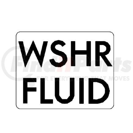 Freightliner 24-01903-004 Miscellaneous Label - Legend, Washer/Fluid