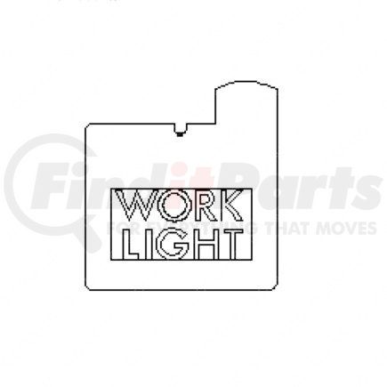 Freightliner 24-54925-080 Miscellaneous Label - Legend, ICU3X 120V