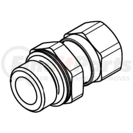 Freightliner 23-14637-000 Fuel Line Fitting - Brass, Male Connector
